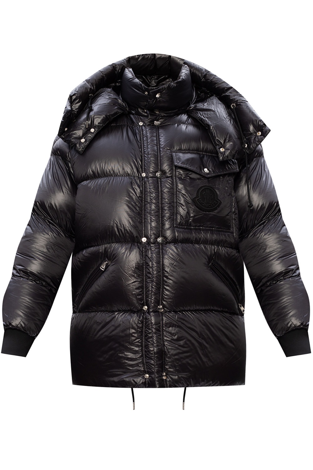 Womens Gingham Long Shirt - SchaferandweinerShops Spain - Black 'Lamentin'  quilted down jacket with hood Moncler